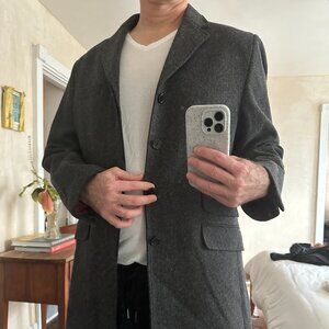 Merc London Men's Wool Overcoat (size 42)